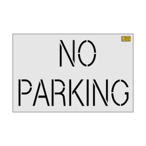 28" San Diego DOT NO PARKING with Background Stencil