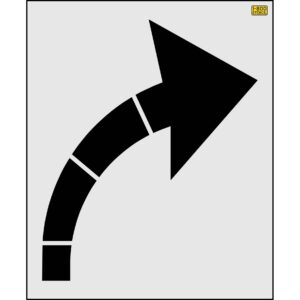 60" Seattle DOT Turn Arrow Stencil