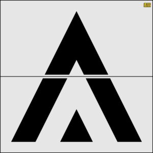 72" Seattle DOT Speed Hump Stencil