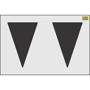 36" Seattle DOT Triangle Shark Teeth Stencil