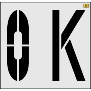 36" Seattle DOT Wording OK Stencil
