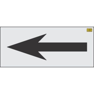 72" Seattle DOT Bike Lane Arrow Stencil