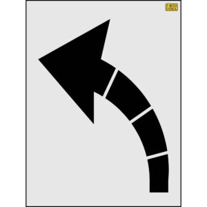 56" Seattle DOT Turn Arrow Stencil